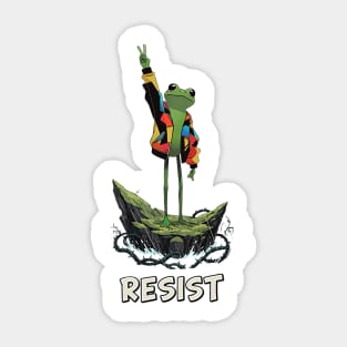 Portland-Frog-Protest Sticker